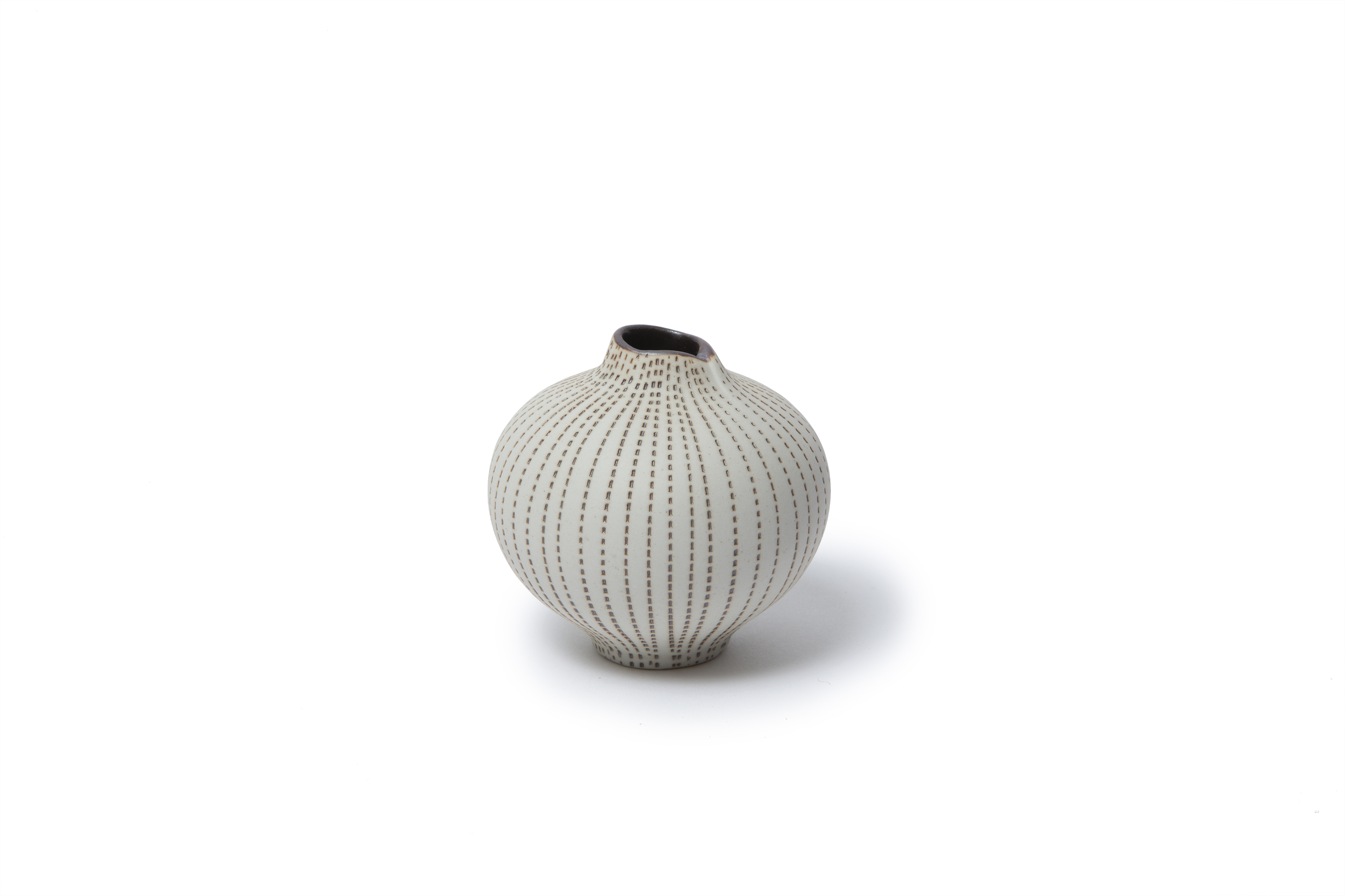 Vase LINE medium BrownDots