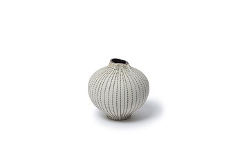 Vase LINE medium BrownDots