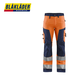 Palveluhousut Blåkläder Naiset Oranssi / Navy Kl2