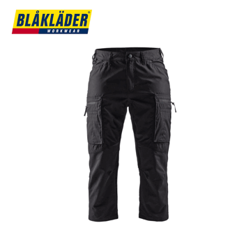Pirate Shortsit Blåkläder Stretch Naisten Musta
