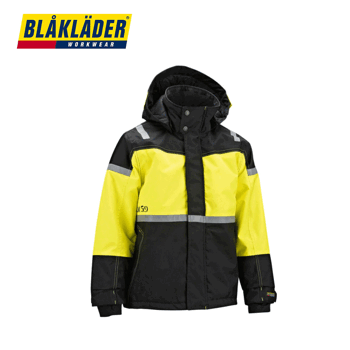 Talvitakki Blåkläder 4858 Lapset Musta / keltainen
