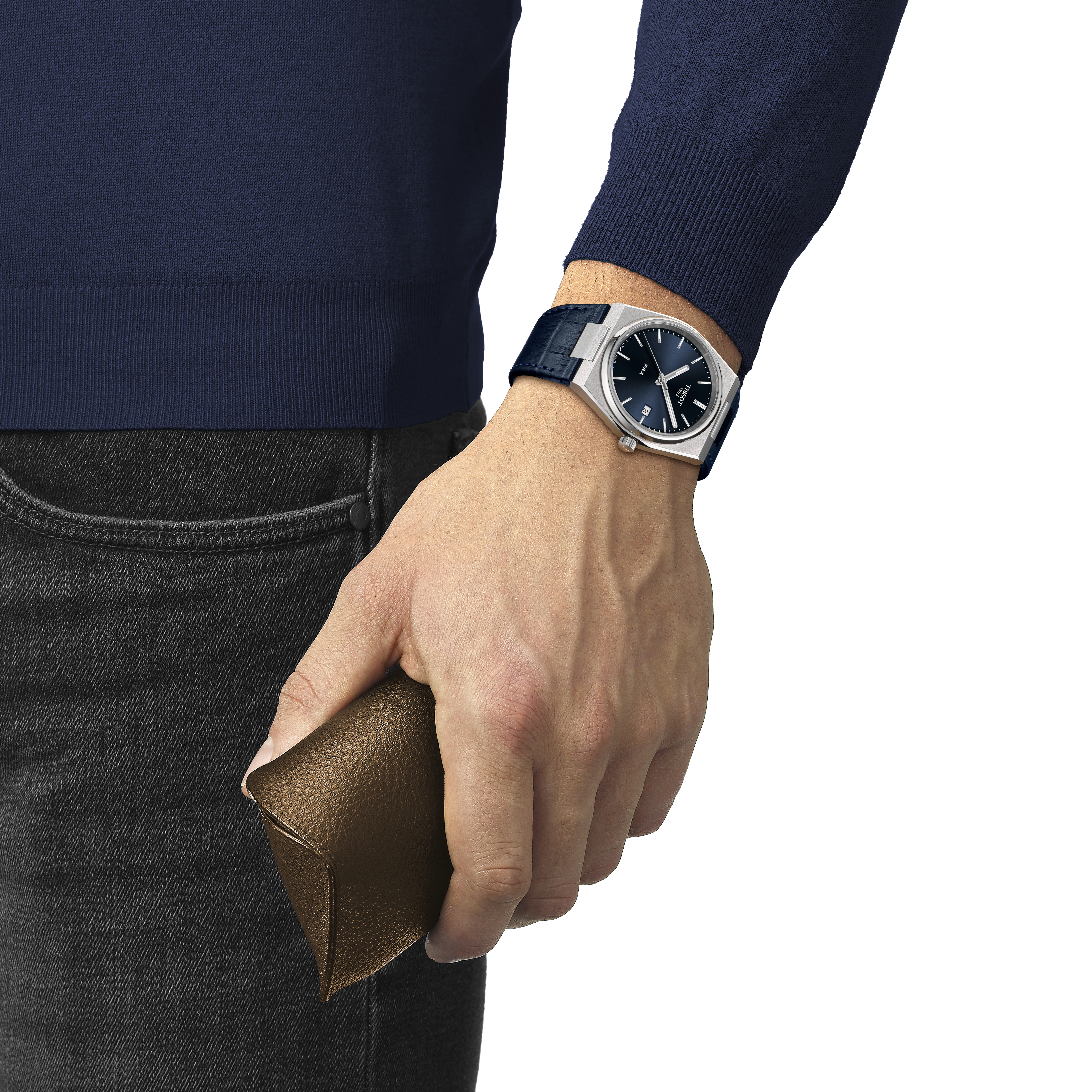 T137.410.16.041.00 Tissot PRX 40 blå handled