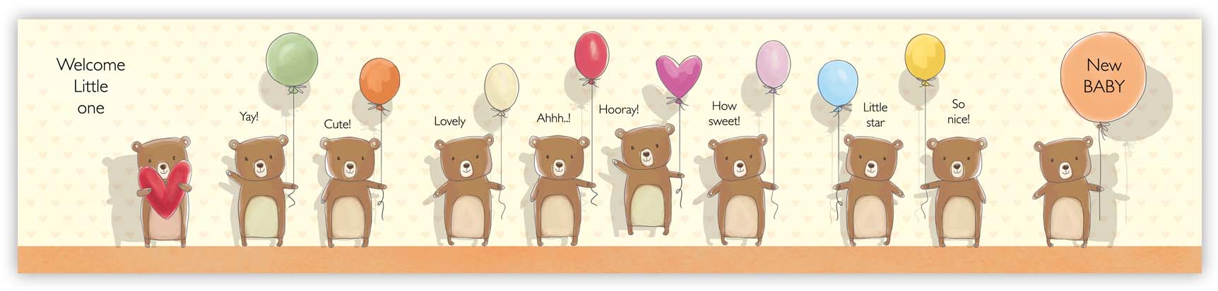 Welcome Little One, Greeting Card - 2