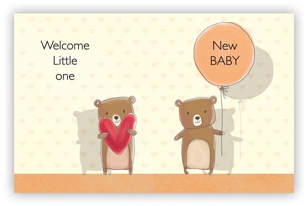 Welcome Little One, Greeting Card