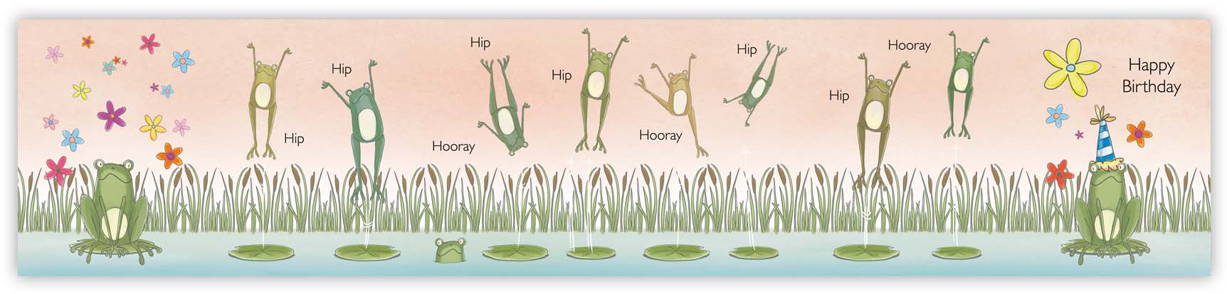 Happy Birthday Frogs, Greeting Card - 2