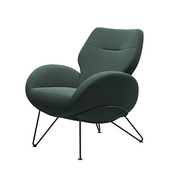 Paz Lounge Armchair (Fabric/leather several choices) - Brunstad
