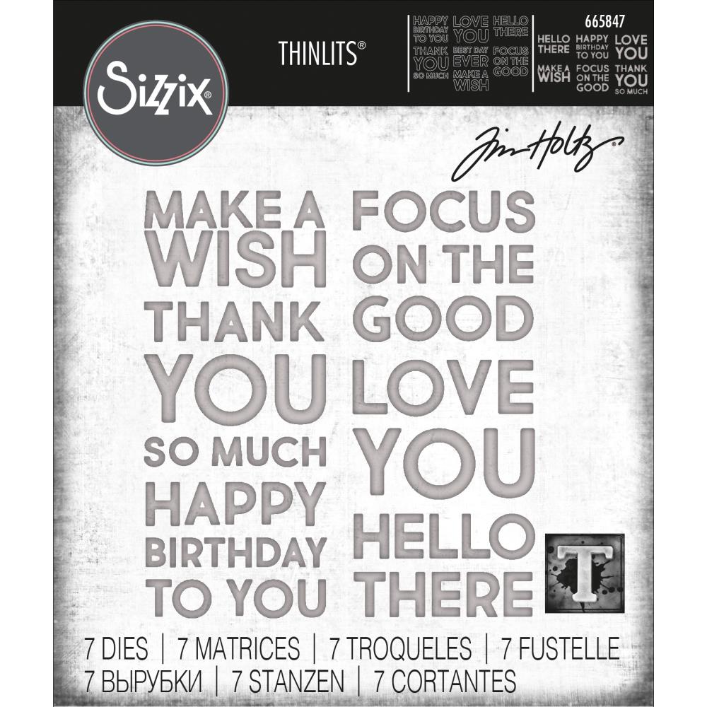 Sizzix - Dies Thinlits - Bold Text #1