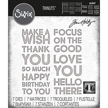 Sizzix - Dies Thinlits - Bold Text #1