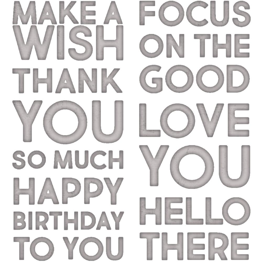 Sizzix - Dies Thinlits - Bold Text #1 - 2