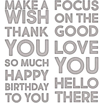 Sizzix - Dies Thinlits - Bold Text #1