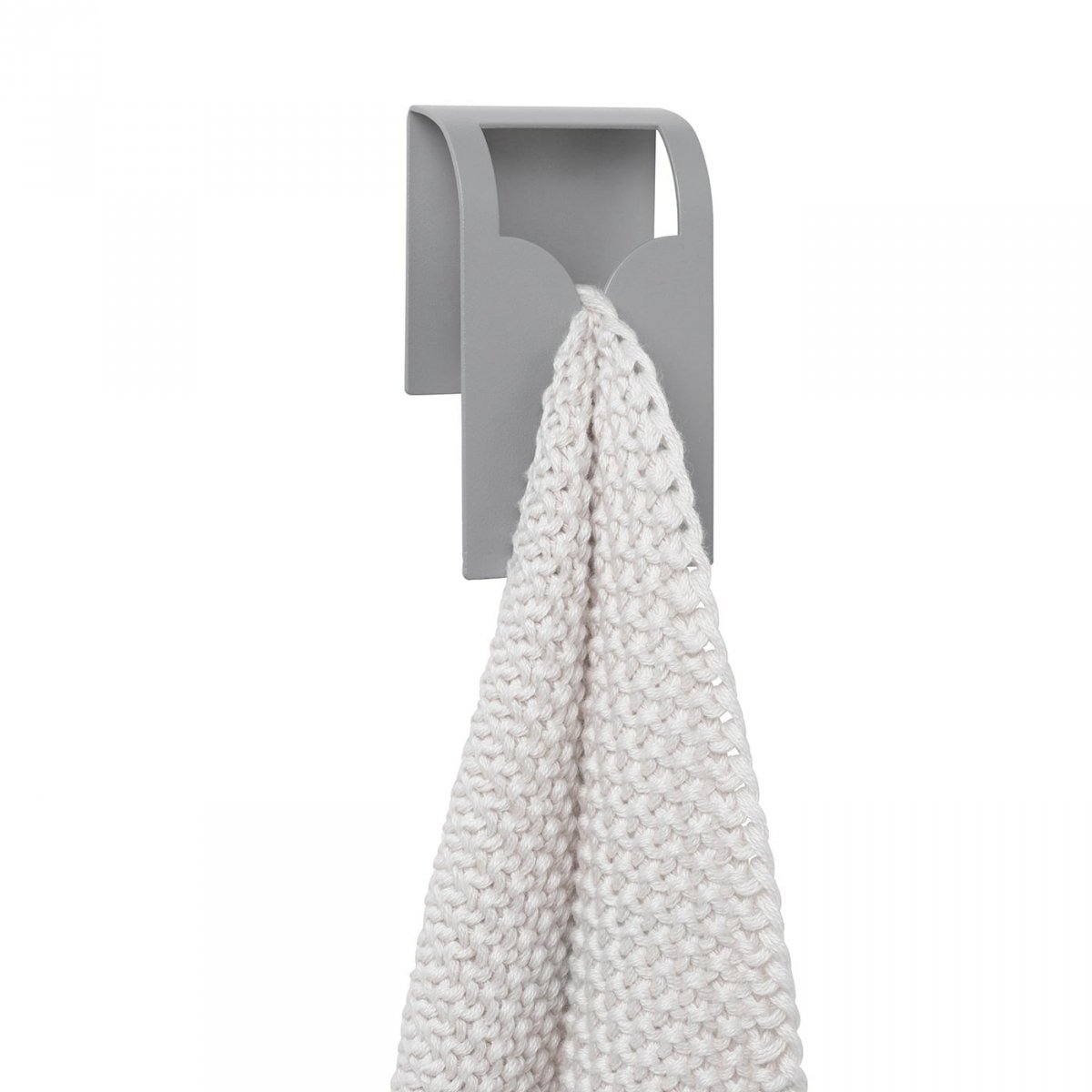 Handdukshållare i metall, Självhäftande, BLOMUS BOGO TOWEL CLIP,  5  x 2.5  x H 8 cm, Grå