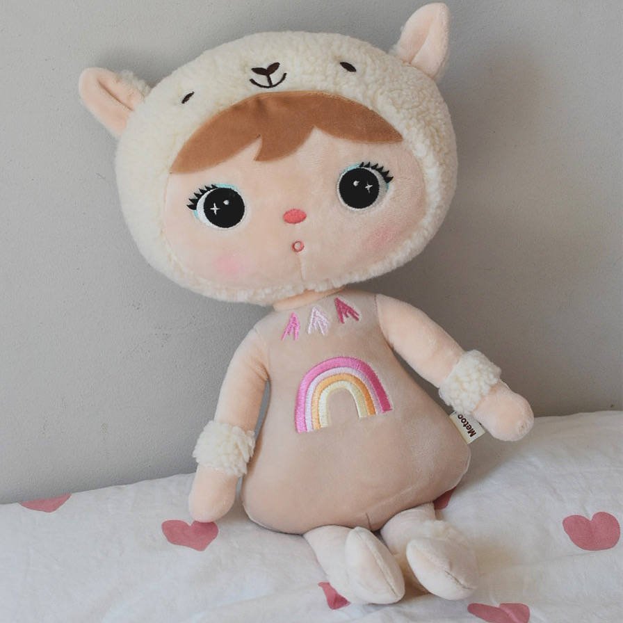 Beige alpaca 48cm - metoo-dukke med barnets navn - 12