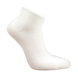 Bambustrumpa kortskaft 3-pack 37/39 Vit Wiges