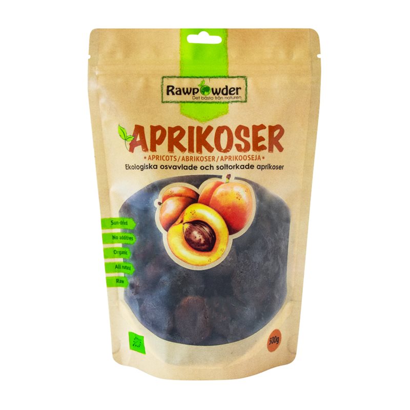  [Rawpowder] Aprikoser soltorkade osvavlade 500g Rawpowder