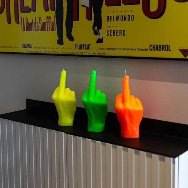 Candle Hand - F*ck you - Neon green - 3