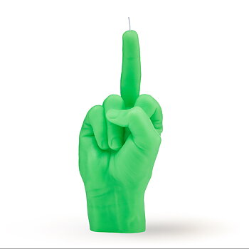 Candle Hand - F*ck you - Neon green