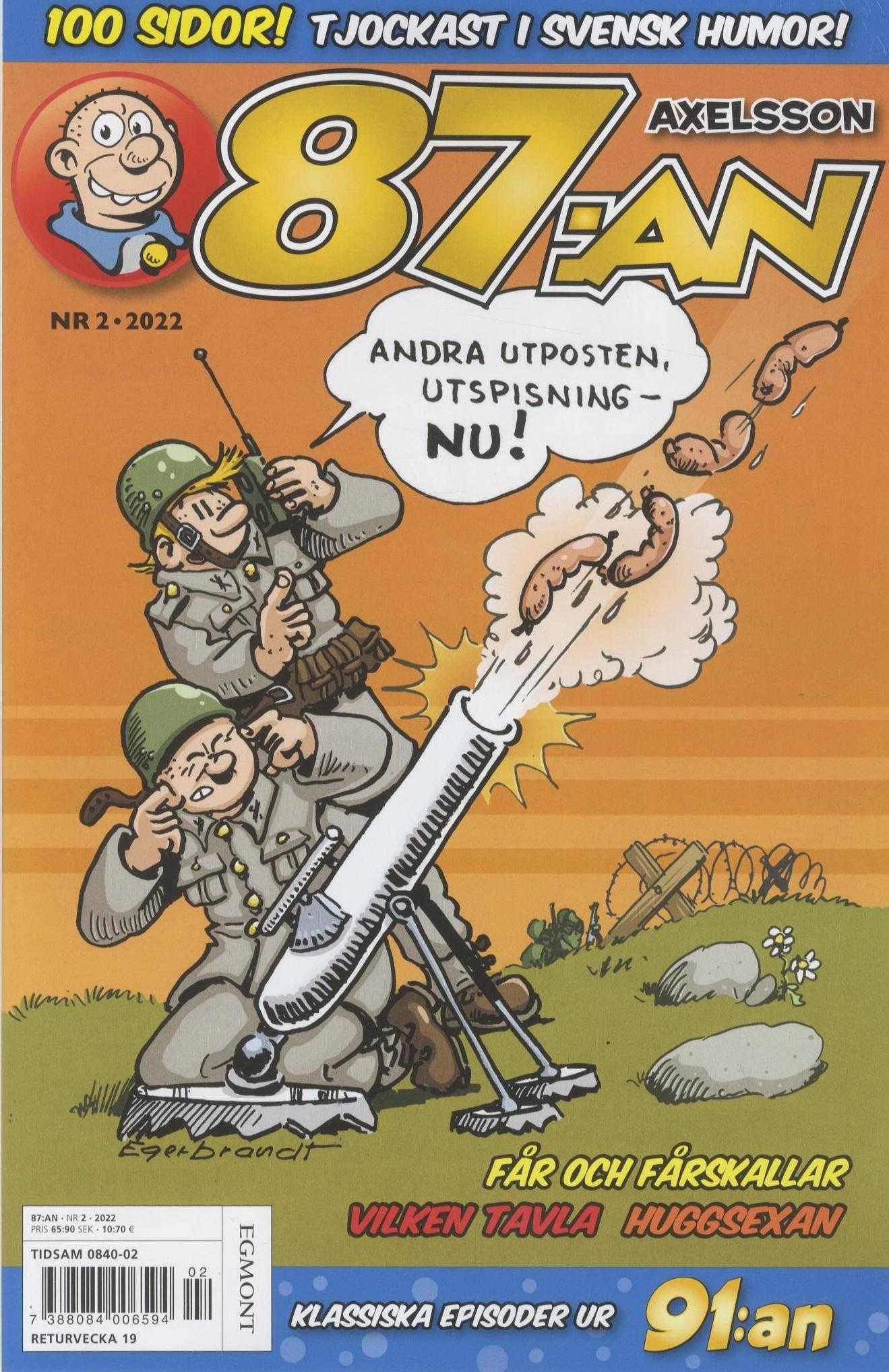 87:an Axelsson nr 2 2022, 100 sidor! Tjockast i svensk humor!