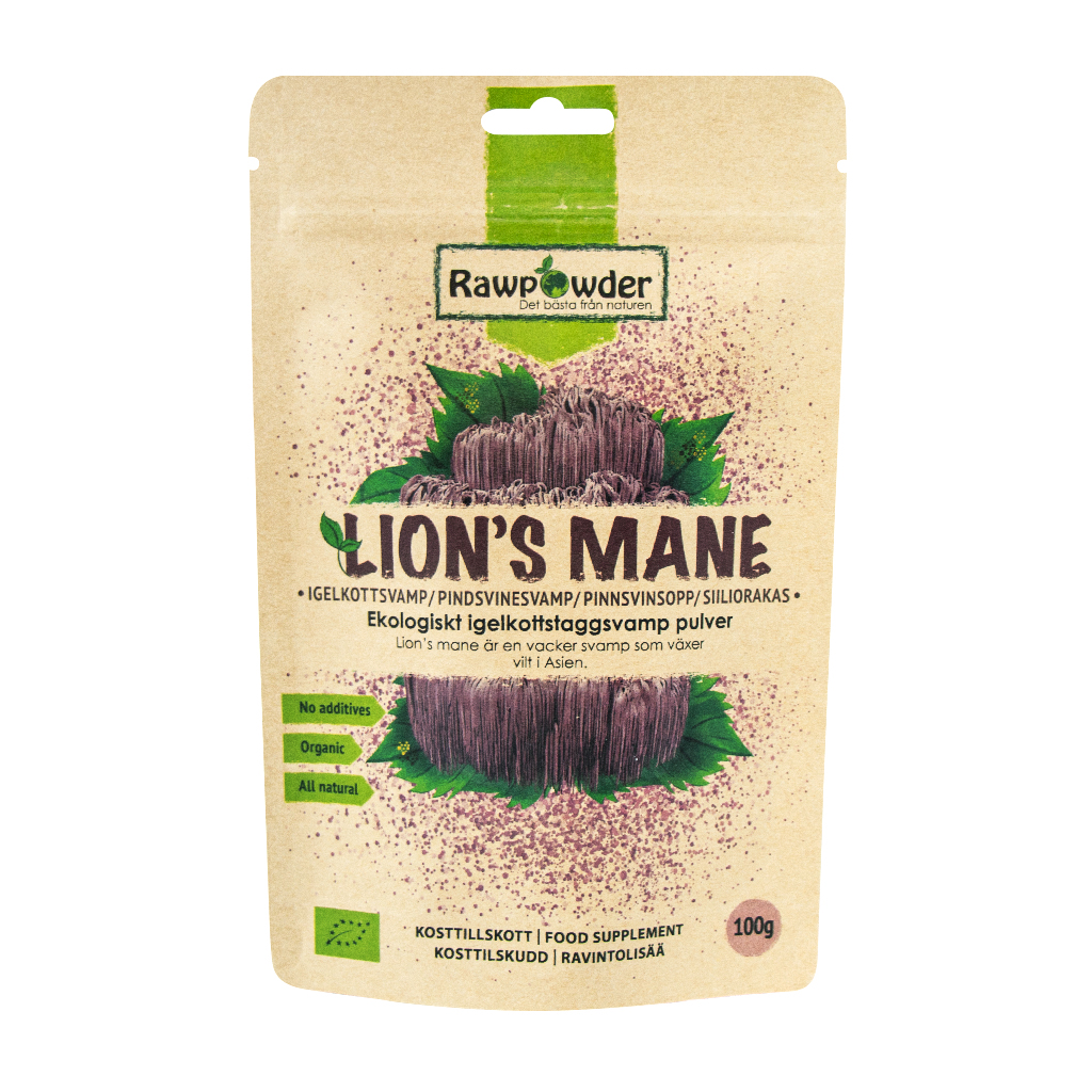  [Rawpowder] Lion´s Mane pulver 100g Rawpowder