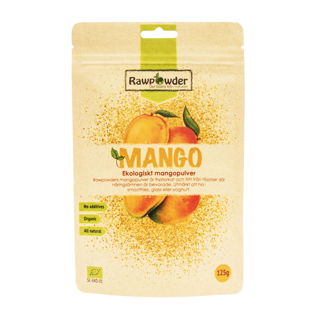  [Rawpowder] Mango pulver (frystorkad) 125g Rawpowder