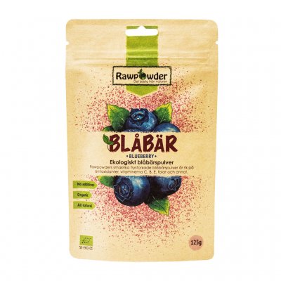  [Rawpowder] Blåbärspulver frystorkad 125g Rawpowder