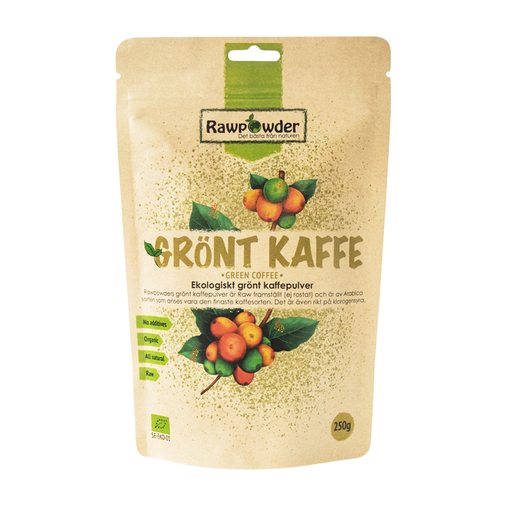 Grönt Kaffepulver 250g Rawpowder