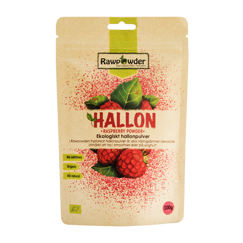 Hallonpulver 100g Rawpowder