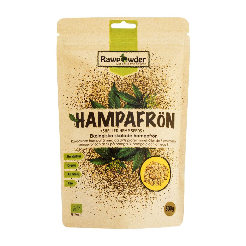  [Rawpowder] Hampafrön skalade 300g Rawpowder