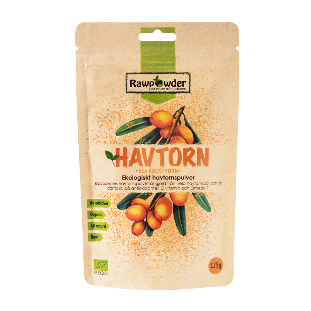 Havtornspulver 125g Rawpowder