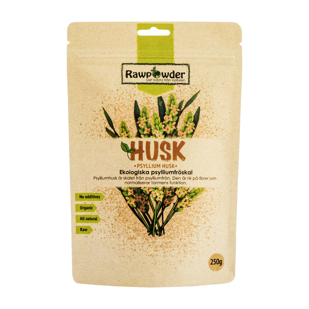 Husk psylliumfröskal 250g Rawpowder
