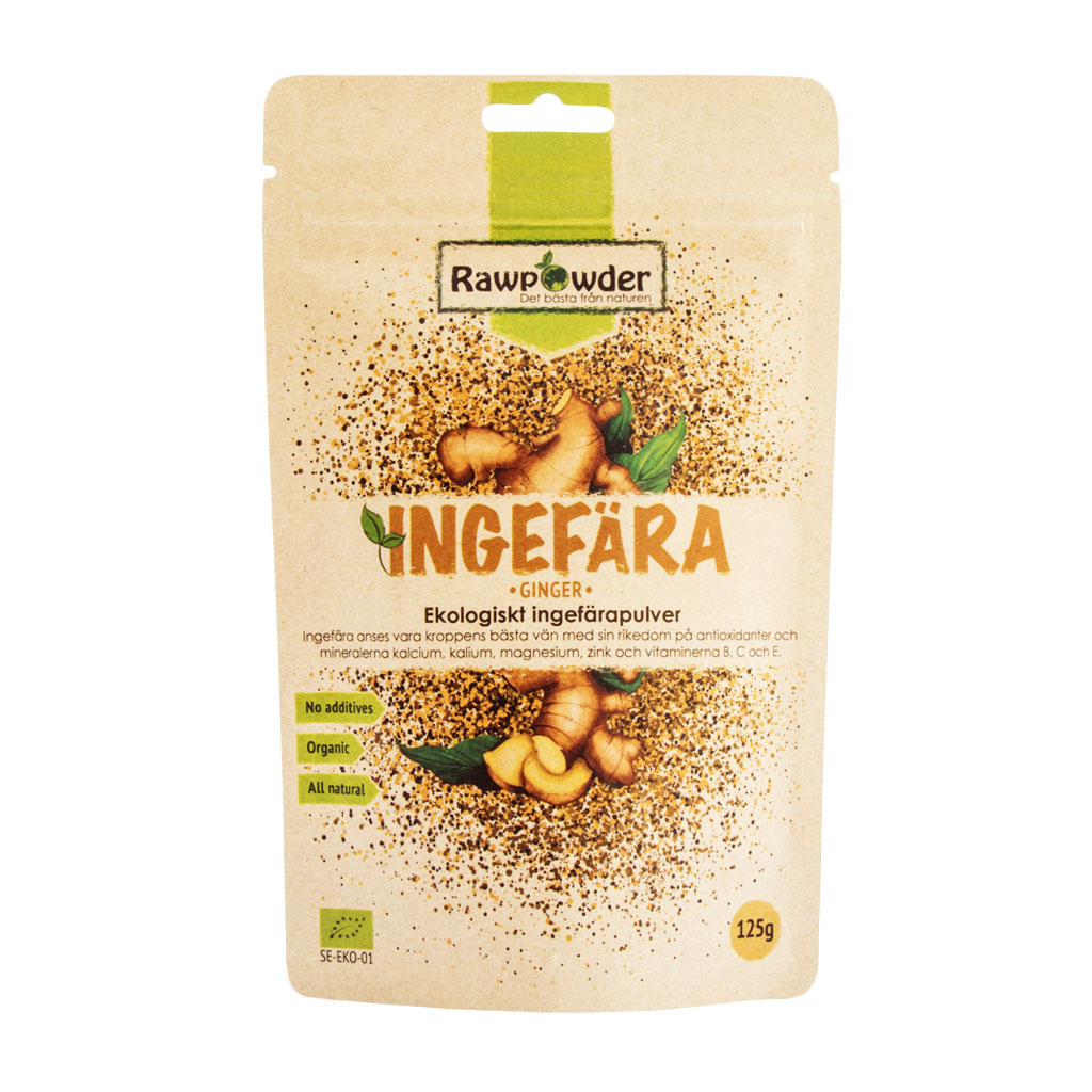  [Rawpowder] Ingefära pulver 125g Rawpowder