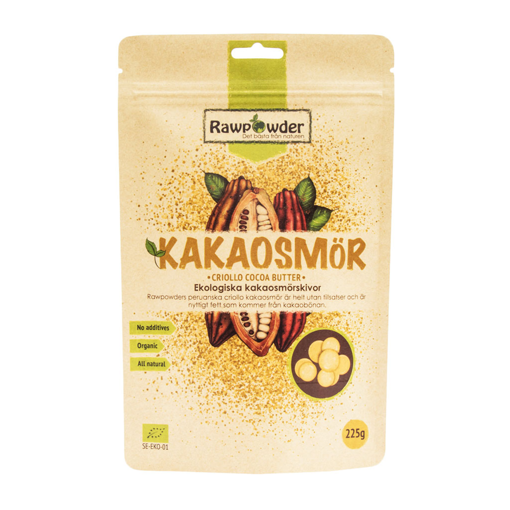 Kakaosmör wafers 225g Rawpowder