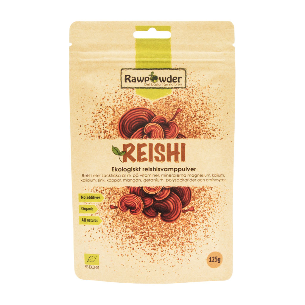  [Rawpowder] Reishi svamppulver 125g Rawpowder