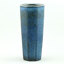 カールハリー・スタルハーネ CEKシリーズ  8角形のブルーのベース花瓶 Vase  (19cm) 1950年代 (2)