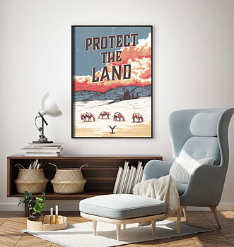 Yellowstone - Protect The Land Poster
