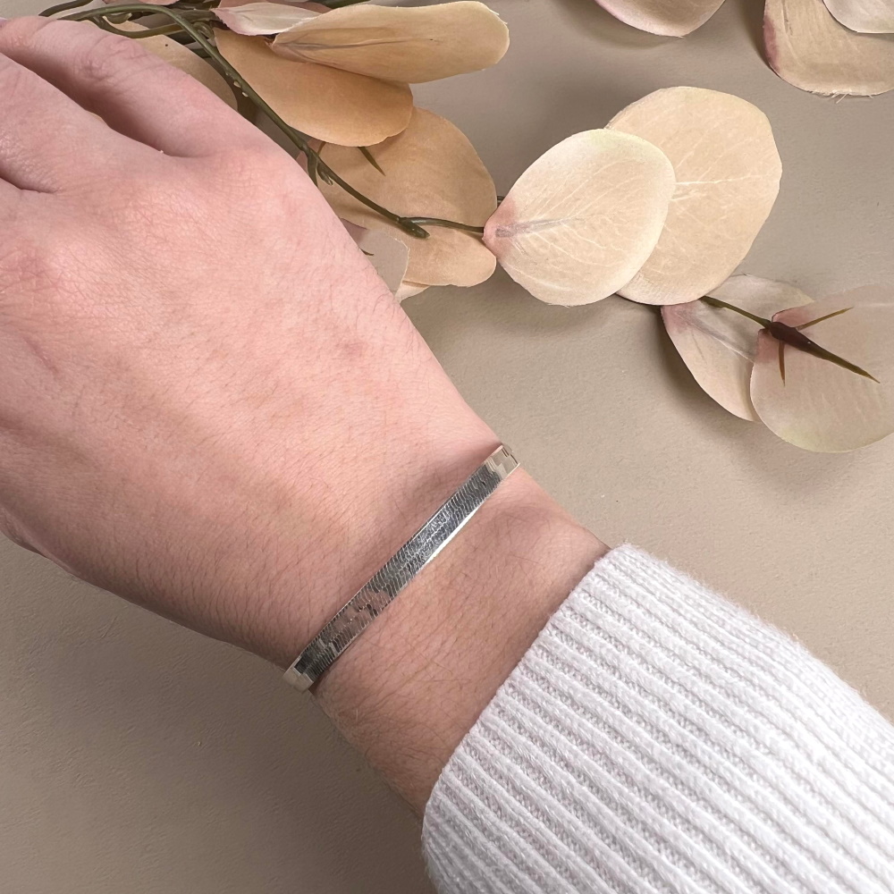 IAMLUND Ribbon armband silver - 2