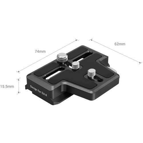 SmallRig 3162 Extended Arca-Type Quick Release Plate for DJI RS 2 and RSC 2 - 3