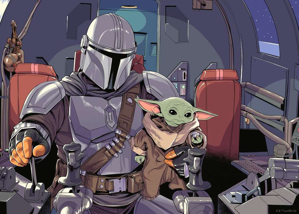 Star Wars: The Mandalorian 1000 Bitar Ravensburger