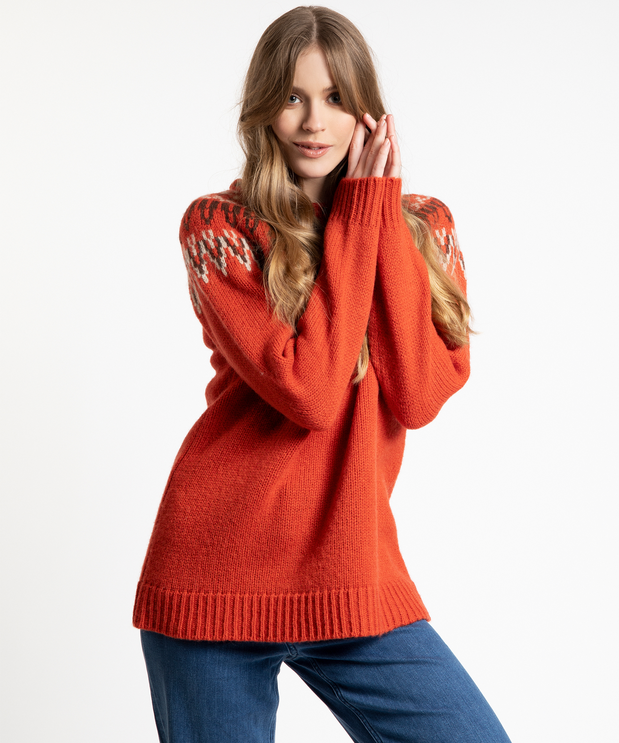 Ulltröja Veda i Orange - 2