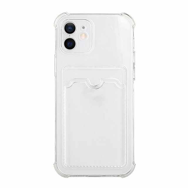 iPhone 12/12pro Skal - Transparent Korthållare