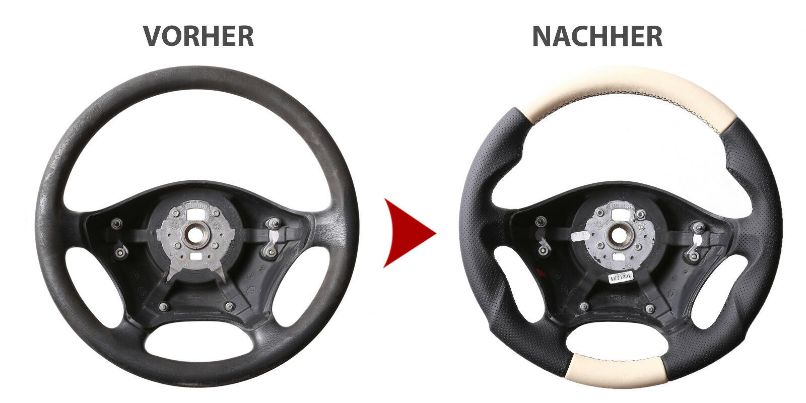 1. steering wheel sport mb original handmade 1pcs - 6