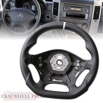 1. steering wheel sport FLAT BOTTOM mb original handmade 1pcs