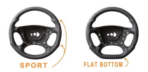 1. steering wheel sport FLAT BOTTOM mb original handmade 1pcs - 9