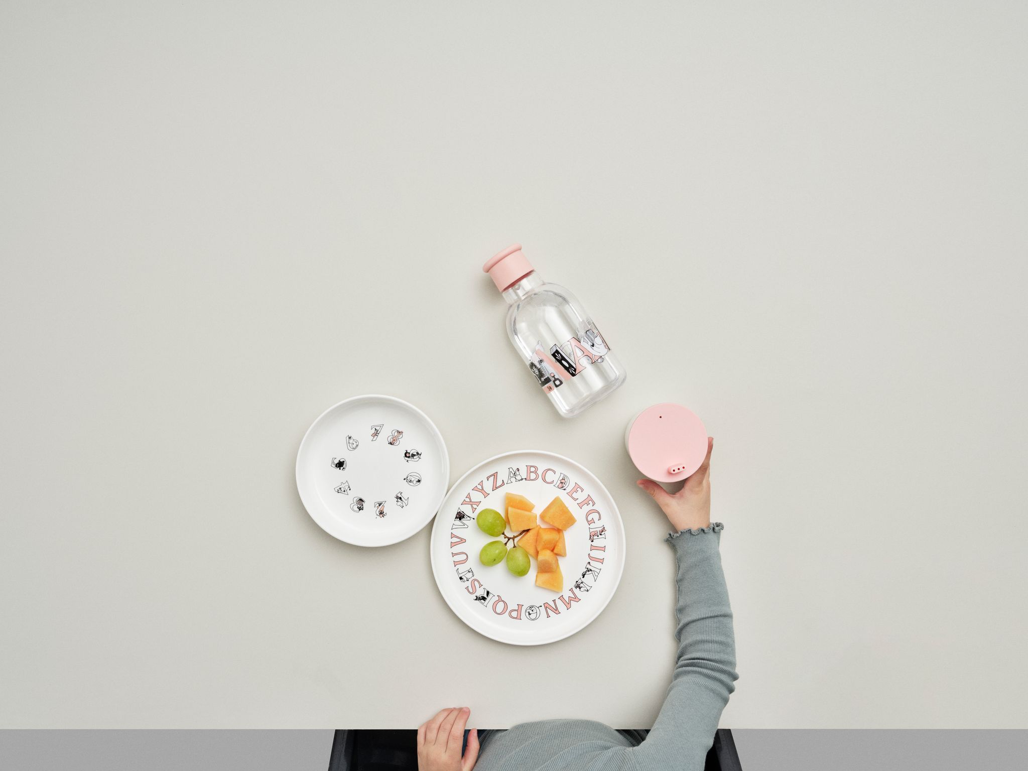 Moomin ABC Deep Plate Ø 15 cm - Pink - 4