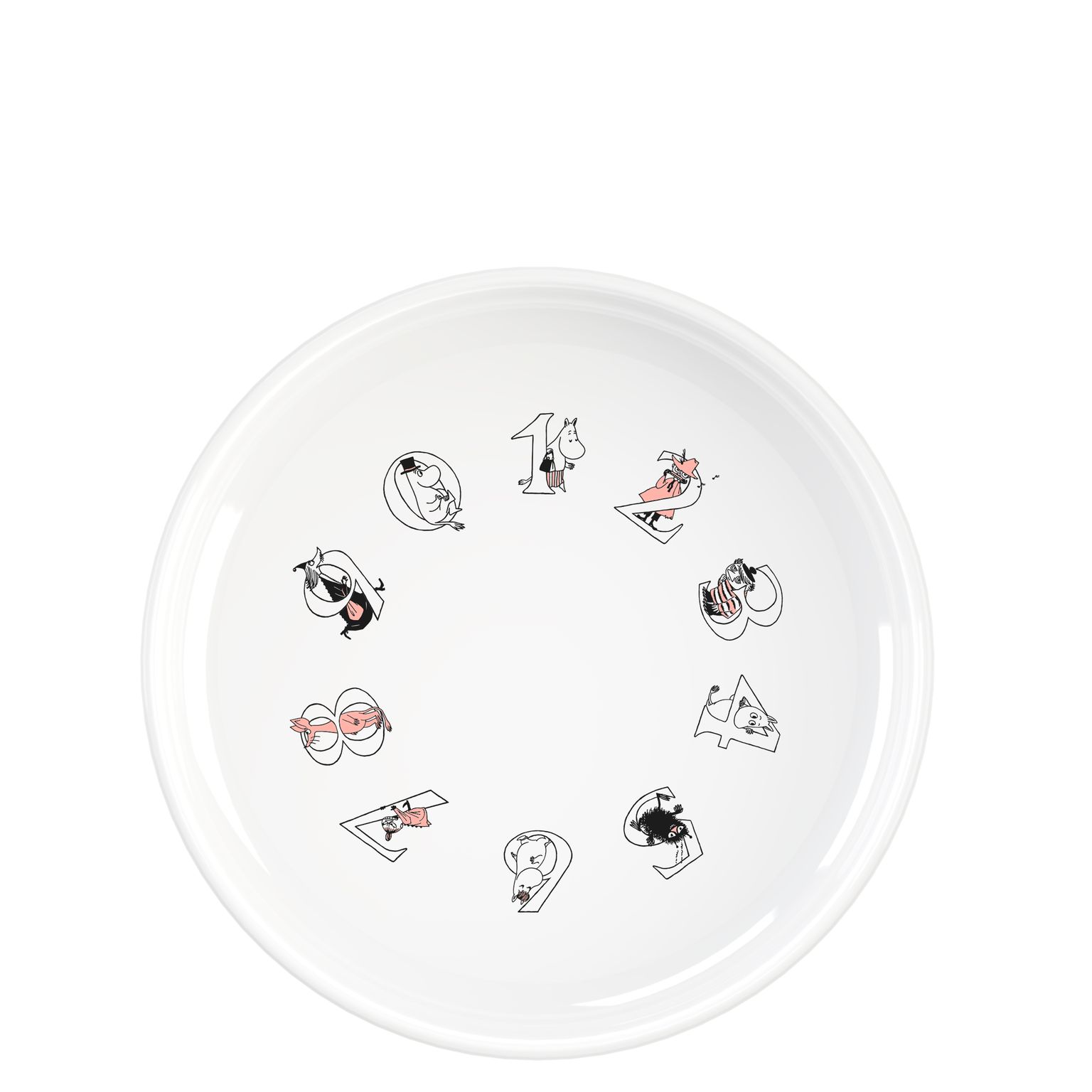 Moomin ABC Deep Plate Ø 15 cm - Pink