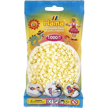 Hama Pärlor Midi 1000 st, Creme