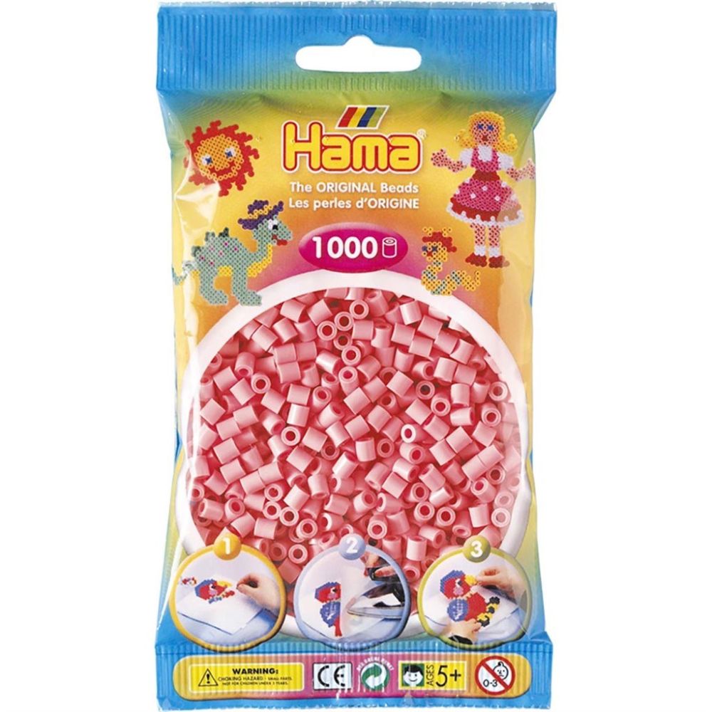 Hama Pärlor Midi 1000 st, Rosa