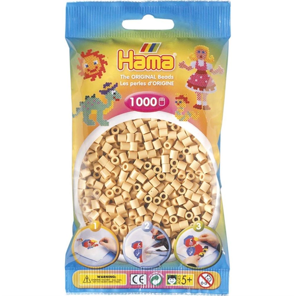 Hama Pärlor Midi 1000 st, Beige