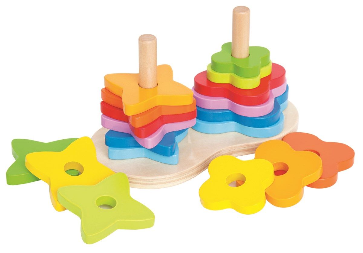 Hape Double Rainbow Stacker - 2