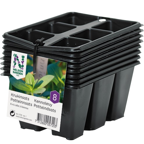 Krukinsats 8-pack - Pluggar med 6 celler