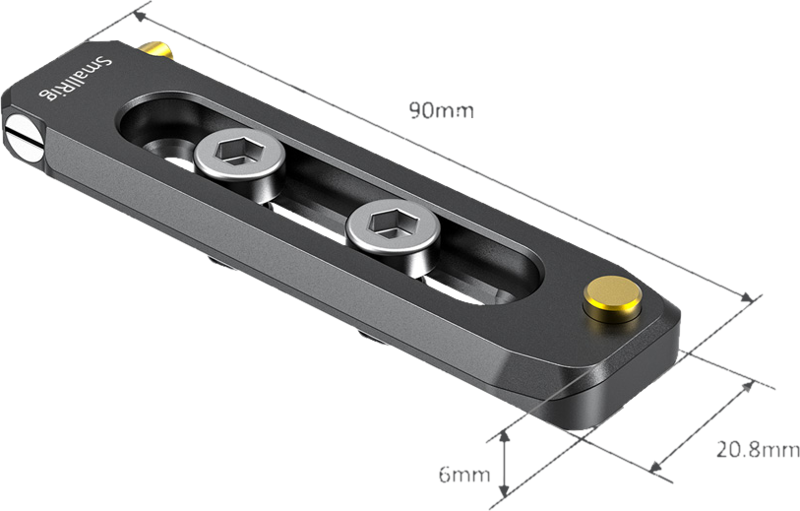 SMALLRIG 2484 Low Profile Nato Rail 90mm - 4